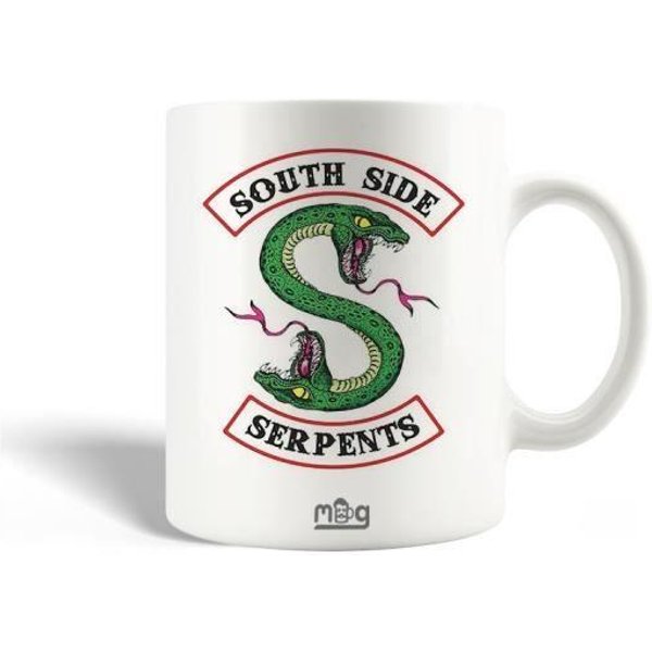 Taza De CeráMica - Riverdale - South Side Serpents - 30Cl - Blanco - Apto Para Lavavajillas-image