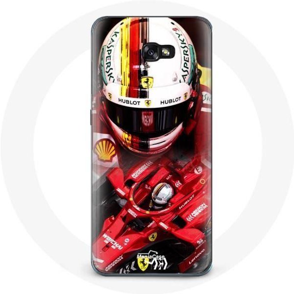 Funda Para Samsung Galaxy A8 2016 FóRmula 1 Sebastian Vettel F1 Rojo-image