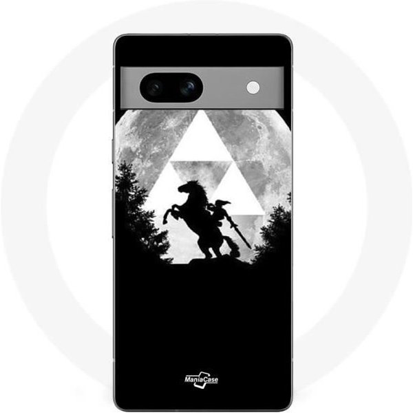 Coque Maniacase Pour Google Pixel 7A Legend Of Zelda Lune Negro-image