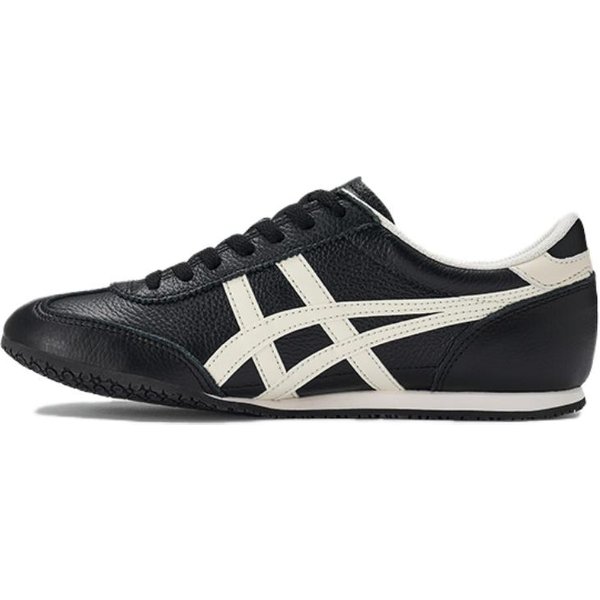 Onitsuka Tiger Machu Racer Zapatillas Casuales Unisex De CañA Baja CóModas VersáTiles Antideslizantes Duraderas Negro Blanco 1183B770-002 42.5-image