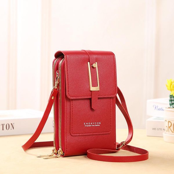 Torby Damskie MięKkie SkóRzane Portfele Z Ekranem Dotykowym Torebka Na Telefon Crossbody Torebka Na Ramię Dla Kobiet Tanie Torebki Damskie-image
