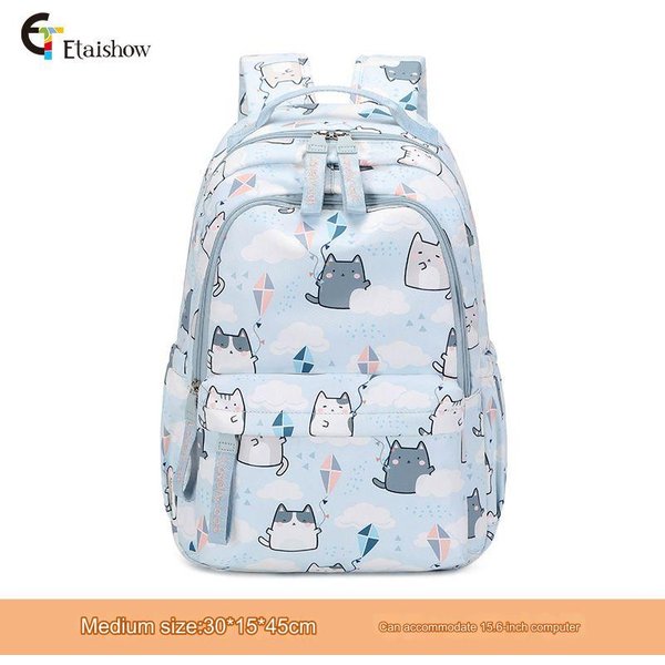 Mochilas Escolares Para NiñAs Estampado Lindo Gato Mochila Escolar Y Bolso De Mano Kawaii Mochila Infantil Vuelta Al Cole 2024 Mochila Escolar-image
