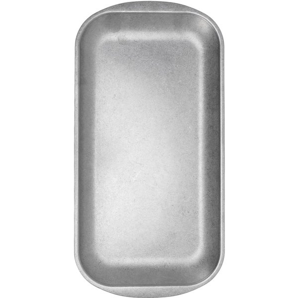 Placa Rectangular De Acero Inoxidable 304 Vintage Mate Industrial Bandeja De Plato De Cena Rectangular Para T Postre White-image
