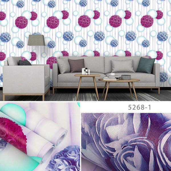 Papel Tapiz Autoadhesivo Impermeable Para Pared De Fondo De Dormitorio, Adhesivo Para RenovacióN De Muebles 45Cm*10M-image