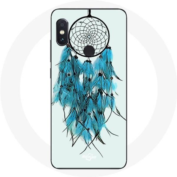Funda - Maniacase - Xiaomi Redmi Note 5 CáMara Dual AI - AtrapasueñOs - Flexible - Azul Blanco Blanco-image