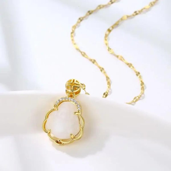 Colgante Caja Gawu Se Puede Abrir Vajra Mortero Sutra De Seis Caracteres Circonita Buda Collar Amuleto Para Hombres Y Mujeres JoyeríA Beige-image