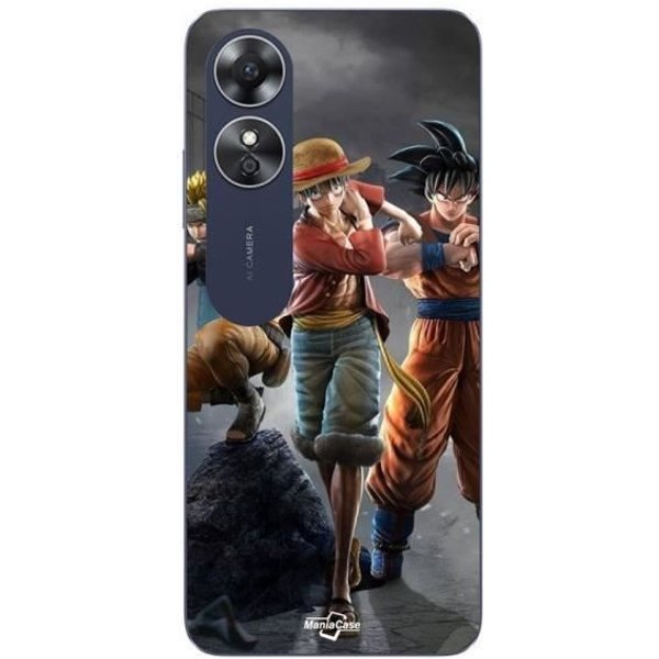 Coque Oppo A17 Sangoku Naruto Luffy One Piece Dragon Ball Z 3D Anime Manga Maniacase-image