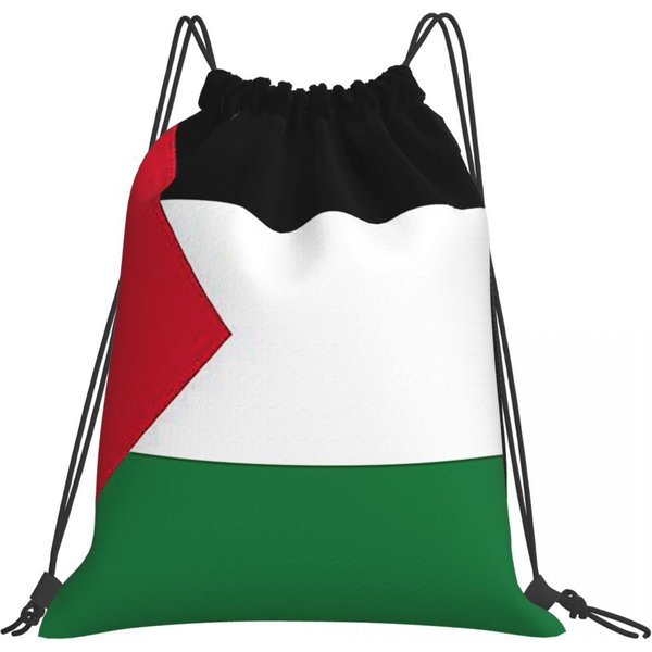 Mochilas Con Bandera De Palestina Bolsas PortáTiles Con CordóN Bolsa Deportiva Bolsas Para Libros Para Hombre Mujer Estudiantes One Size-image