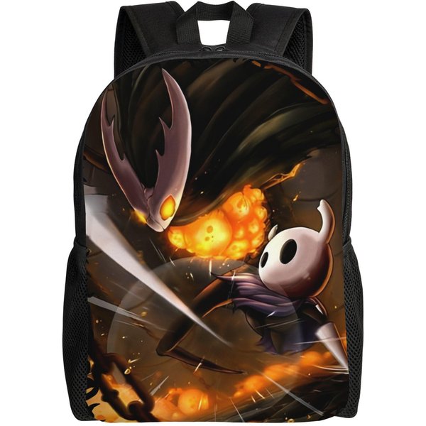 Plecak Hollow Knight Silksong Dla MężCzyzn Kobiet Codzienny Szkolny Turystyczny Plecak Dzienny KreskóWkowy College PłóCienne Torby Prezent-image
