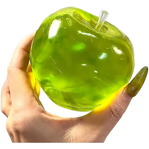 Zielone JabłKo Squishy PiłEczka Antystresowa MięKka Do ŚCiskania Fidget Zabawka Adhd Autyzm Przezroczysta Powolny PowróT Zabawka Do ŚCiskania Dla DorosłYch Zielony-image