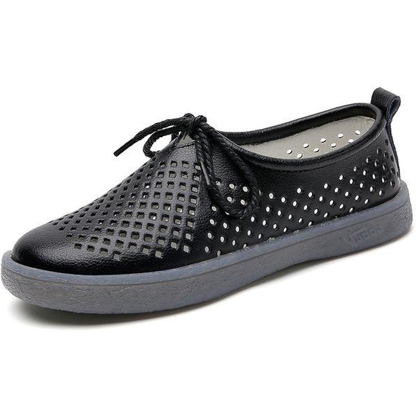 Damskie Buty Codzienne Ze SkóRy Naturalnej Damskie Mokasyny Wsuwane Damskie PłAskie Mokasyny Damskie Buty Do Jazdy Samochodem WycięCia Obuwie Dla Matki 36-image