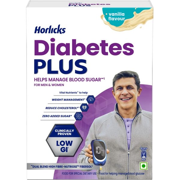 Horlicks Diabetes Plus Waniliowy NapóJ OdżYwczy 400G WysokobłOnnikowy Zero Cukru Wspiera DorosłYch-image
