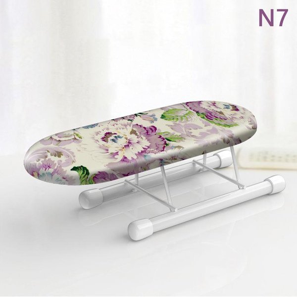 1 Tabla De Planchar Plegable PequeñA Con Patas Plegables, Estante PortáTil Para Planchar Ropa Para El Hogar, Suministros Para El Hogar, Funda De Planchado Resistente Al Calor 7-image