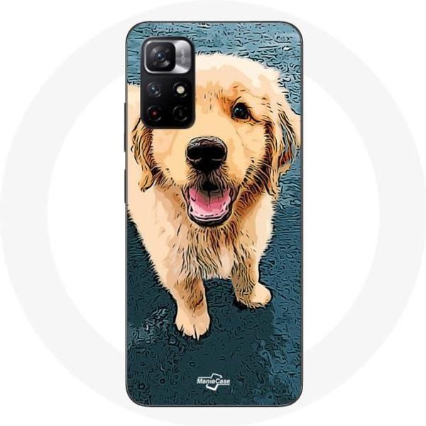 Funda - Maniacase - Redmi Note 11 5G - Flexible - DiseñO Cachorro Golden Retriever - Mixta-image