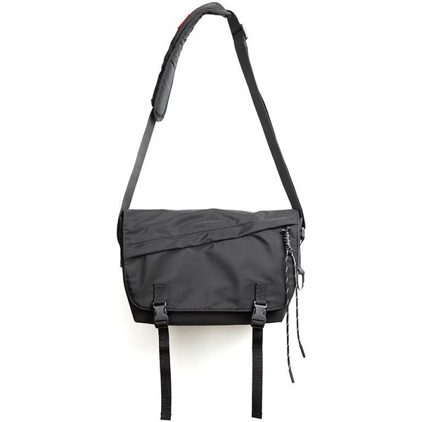 Bolso Bandolera De Moda, Bolso De Hombro ÚNico Para Hombre, Bolso De Cartero Para Ciclismo, Ropa De Trabajo, Bolso Bandolera De Moda Hip-Hop Para Hombre 8 Inches Negro-image