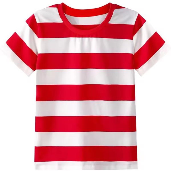 Camisetas De DiseñO De Rayas De Colores Contrastantes Impresas En 3D Cuello Redondo Manga Corta Ocio Ropa De Verano Para Hombre Camiseta CláSica L-image