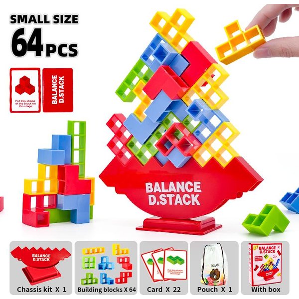 Tetra Tower Gra ZręCznośCiowa UkłAdanie Planszowa Gra Planszowa Dla DorosłYch Gry Na Imprezę Rodzinną Klocki Do Budowania ZespołU Puzzle Zabawka Prezent Urodzinowy Dla Dzieci-image