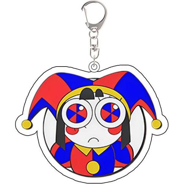 Para Tadc Pomni Jax Ragatha Gangle Zooble Kinger Caine Gummigoo Llavero AcríLico PeriféRico Colgante Creativo Para Mochila Regalo Blue-image