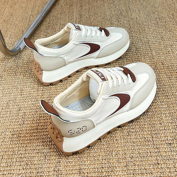 Cortez Damskie Wiosenne Nowe Studenckie Sportowe Buty Do Biegania, PasująCe Do Wszystkiego, PodwyżSzone Buty Dla Tatusia 39 White-image