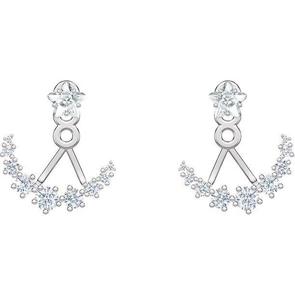 Pendiente Floral Perforado Swarovskí PenéLope Cruz Moonsun Pendientes De Mujer Rodio Cristal 5508832 Box (Random Color) White-image