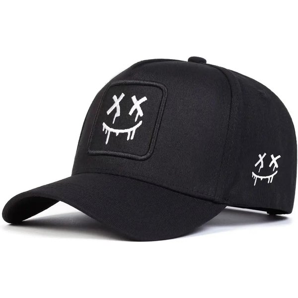 Gorras De BéIsbol Unisex Con Bordado De Cara Sonriente Xx Primavera OtoñO Exterior Ajustables Casuales Sombrero Protector Solar Gorra Deportiva-image