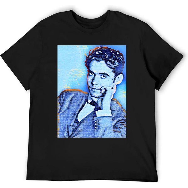 Obra De Arte De Federico GarcíA Lorca Retrato De Federico GarcíA Lorca Arte De Pared De Federico GarcíA Lorca Camiseta Camisetas Anime Hombres XL Negro-image
