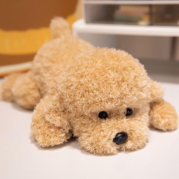 Symulacja Uroczy Pluszowy Piesek Pluszowa Zabawka MięKki Puszysty Pluszak Szczeniak Lalka Kawaii Poduszka Dla DorosłYch Prezent Urodzinowy Dekoracja Domu 33Cm-image