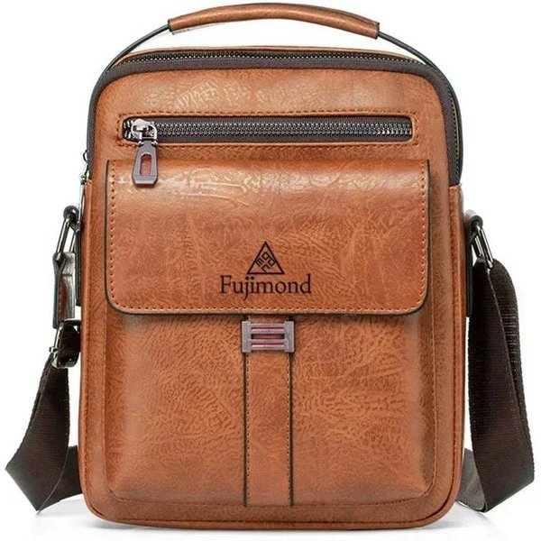 Nueva Marca De Lujo Bolsos Para Hombre Bolsos De Hombro Esposo Bolso Mensajero Vintage Cuero PU Bolso De Mano Para Hombre Bolsos Cruzados Para Hombres 20.5X24X5.5CM-image