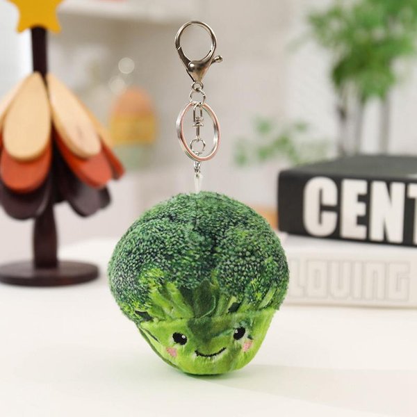 Llaveros De Peluche De Frutas Y Verduras Lindos 9 Estilos Suaves Y Esponjosos Colgantes Para Bolsos Perfectos Como PequeñOs Regalos. 10Cm-image