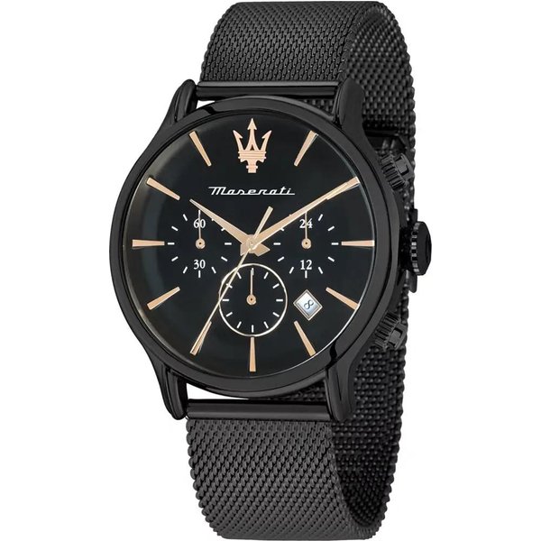 Maserati Epoca Metal Negro CronóGrafo De Cuarzo Para Caballero Con Fecha R8873618013 Negro-image