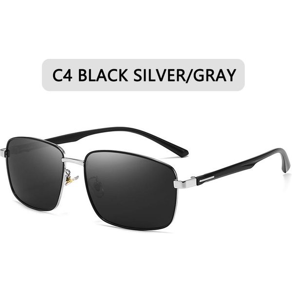 Gafas De Sol Polarizadas Cuadradas De Moda Para Hombre ConduccióN TR90 Gafas De Sol Lujo Mujer DiseñAdor Hombre Vintage Piloto Gafas UV400 Polarized-image