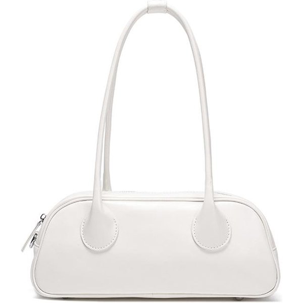 Bolsos De Mujer De Cuero Genuino Bolsos Nicho De Lujo Ligero Nuevos Bolsos VersáTiles De Axila Bolsos De Hombro De Alta Gama Para Mujer White-image