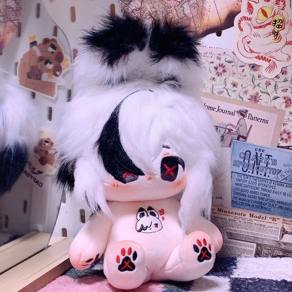 Genshin Impact Peluche Arlecchino 20Cm Dibujos Animados Disfrazar El PíCaro MuñEco De Peluche Juguete Figura Coleccionable Regalos No Skeleton-image