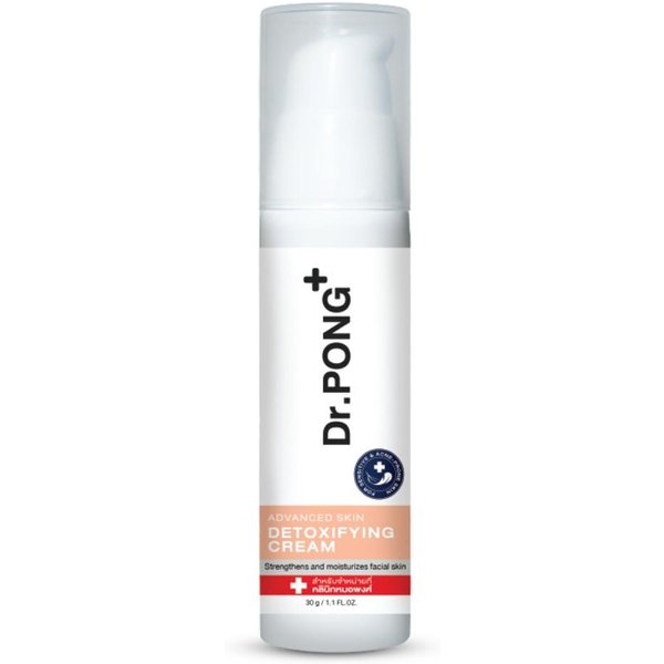 Dr.Pong+ Zaawansowany Krem DetoksykująCy SkóRę, Wzmacnia I NawilżA SkóRę Twarzy, 30 Ml. X 1/3 Szt. 30 Ml. White-image