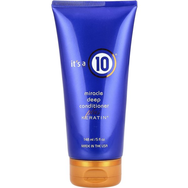 Es Un 10, Acondicionador Profundo Milagroso, MáS Queratina®, 5 Fl Oz (148 Ml) Blue-image