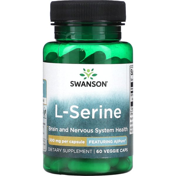 L-Serina, 500 Mg, 60 CáPsulas Vegetales-image
