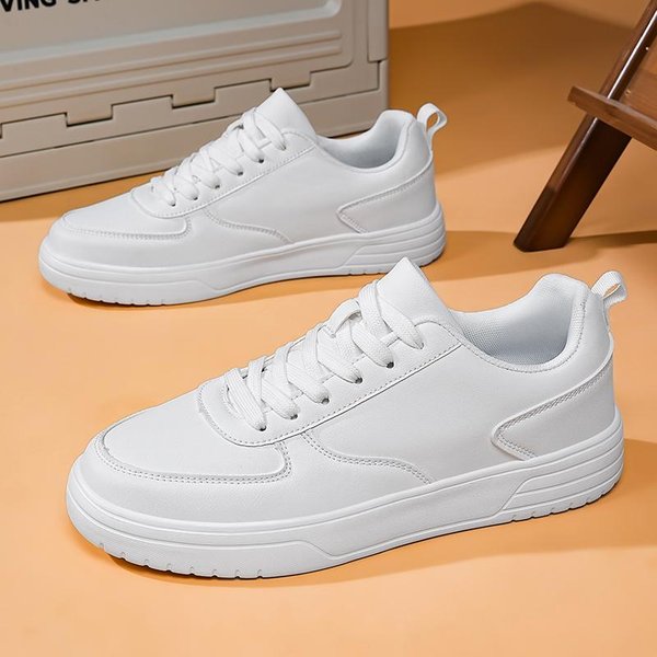 Zapatos Nuevos Para Aumentar La Altura Para Hombre Zapatillas Deportivas Con Elevador Invisible Cuero Blanco Zapatillas De Hombre Talla Grande 48 44 Blanco-image