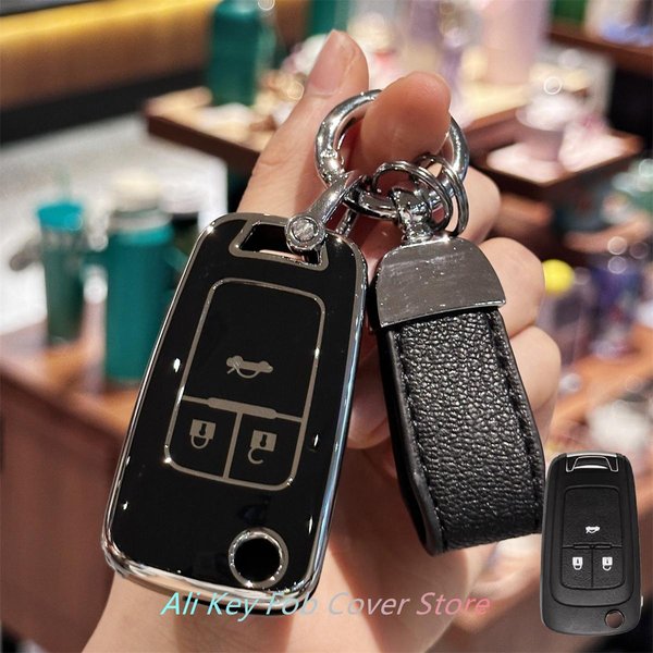 Etui Na Kluczyk Z Smyczą Do Kluczy Do Vauxhall Opel Astra Insignia Vectra Zafira Meriva Mokka Chevrolet Cruze Captiva Orlando-image