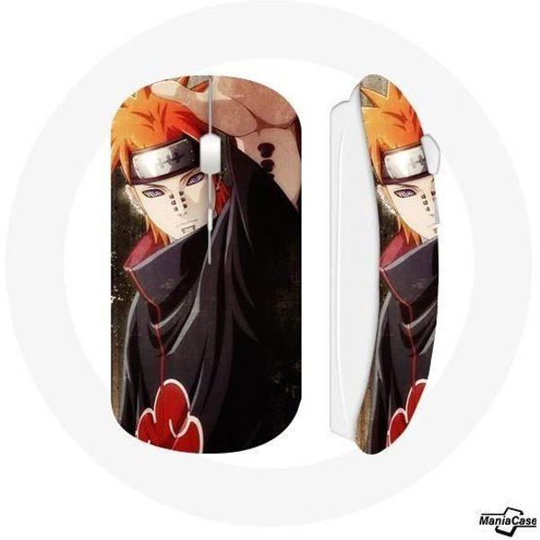 Mysz Bezprzewodowa - Naruto - Pain - BiałA - Klucz Usb Wi-Fi - Kompatybilna Z Mac I Pc-image