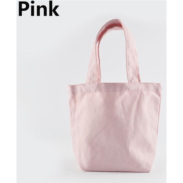 Bolsa De Almuerzo De Lona, Bolso PequeñO, Plegable, Para Comestibles, Bolsas De Compras De Color SóLido, Bolso Informal, Bolso De Hombro Blanco-image