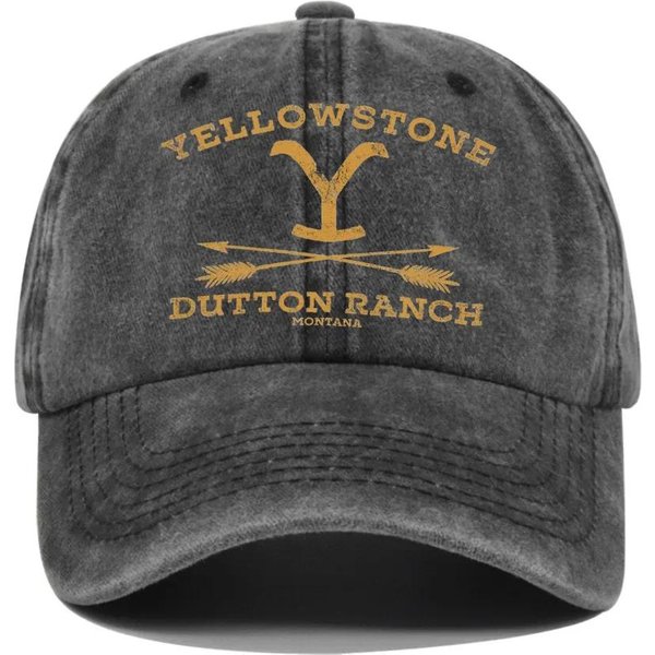 Gorra De BéIsbol Snapback Yellowstone Dutton Ranch Sombrero De Sol Primavera OtoñO Gorra De BéIsbol Deportiva Hip Hop Gorra Ajustada Gorras Para Hombres Mujeres Adjustable Gray-image