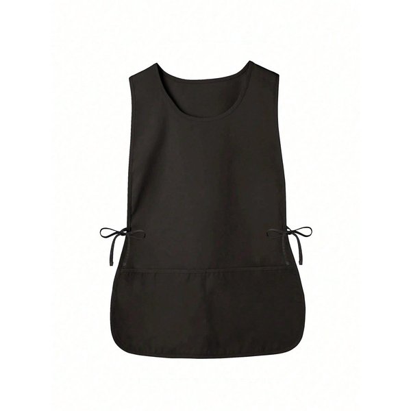 1 Delantal Unisex Para Limpieza Del Hogar, Estilo Delantal Con 2 Bolsillos One-Size Black-image