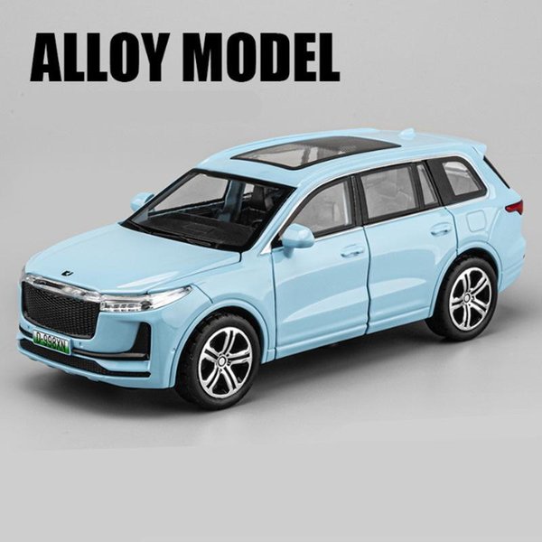 1:32 WiodąCe Idealne Jedno Stop Model SamochodóW Elektrycznych Metal Diecast Model Samochodu Nowej Energii Symulacja DźWięKu I ŚWiatłA Zabawka Dla Dzieci Prezent-image