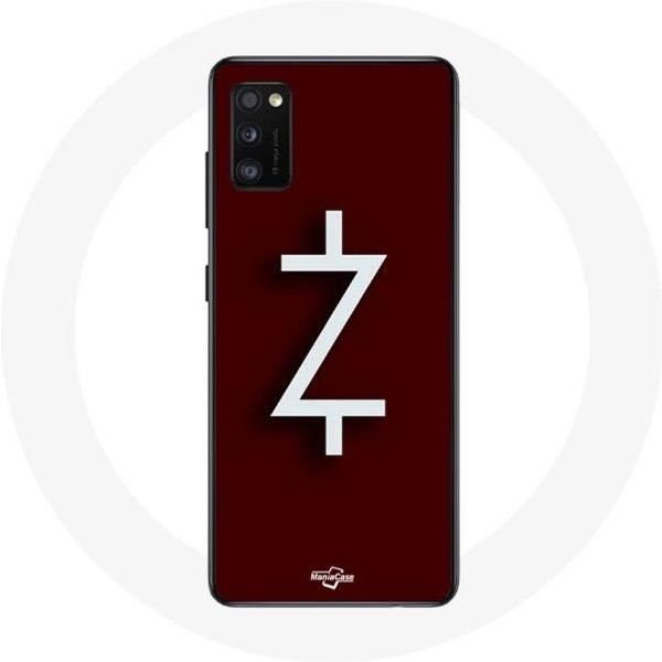 Funda Para Samsung Galaxy A41 Ozark Temporada 4 Logo Z Blanco Fondo Rojo-image