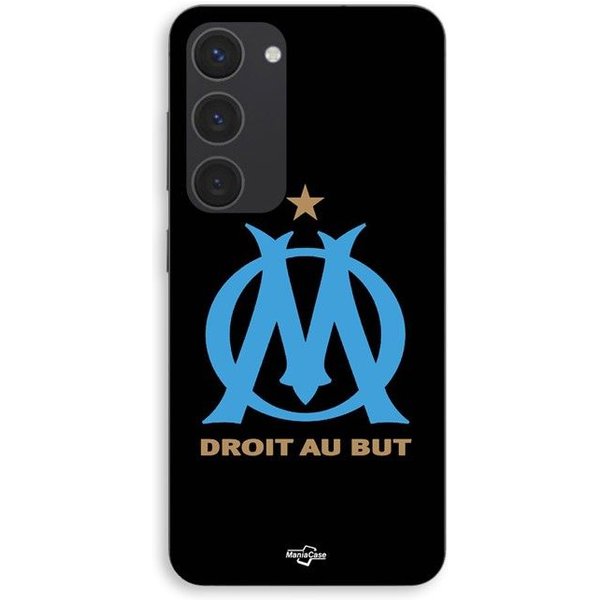 Etui Na Telefon - Maniacase - Samsung Galaxy S23 - Logo OM Olympique De Marseille - Silikonowe - Czarne-image