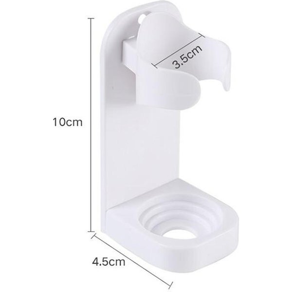 1 Soporte Para Cepillo De Dientes EléCtrico, Organizador Creativo Sin Dejar Rastro, Para Montar En La Pared, Ahorra Espacio, Accesorios De BañO. Blanco-image