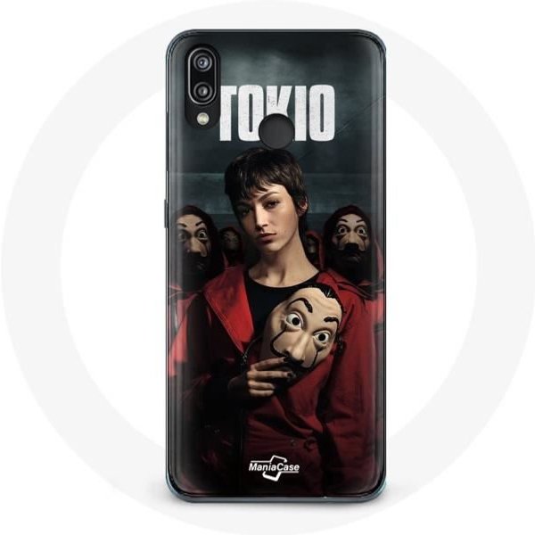 Funda - La Casa De Papel - P20 Lite - Negro - Flexible - MáScara De Tokio-image