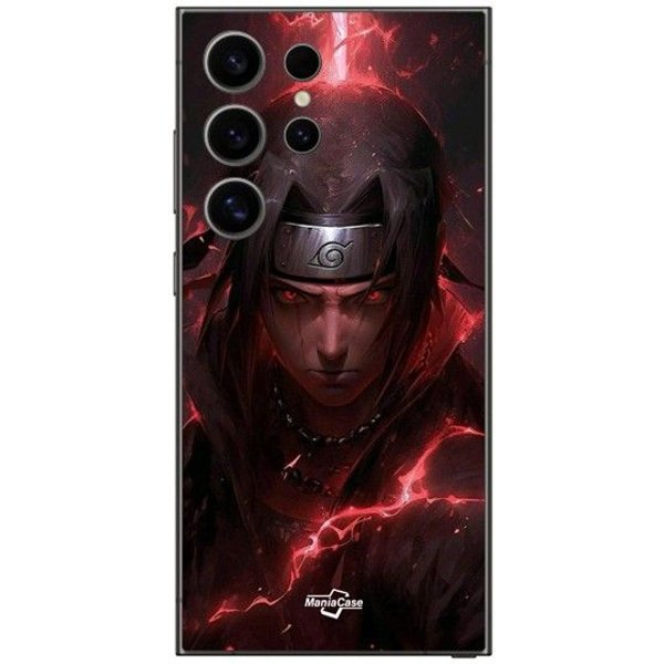 Coque Samsung Galaxy S25 Ultra Itachi Uchiwa Anime 3D Fanart Maniacase-image