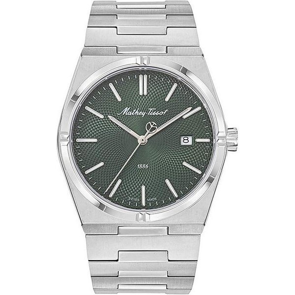 Reloj Para Hombre Mathey-Tissot Zeus Acero Inoxidable Esfera Verde Cuarzo H118AV Verde-image