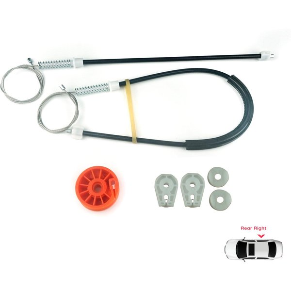 BWR678 Kit De ReparacióN De Elevalunas EléCtrico Trasero Derecho Para Peugeot 307 3B 2003-2009 Cabriolet Convertible De 2 Puertas 922497-image